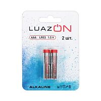 Батарейка AAA 2 шт LR03 Luazon алкалиновая 3005548