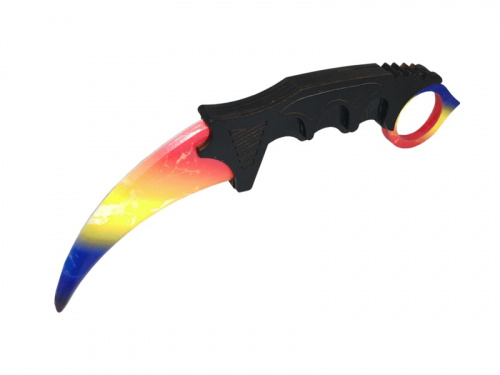 Макет ножа Керамбит фанера V2 6 мм Мраморный градиент 998690 Макет ножа Керамбит фанера V2 6 мм Мраморный градиент 998690