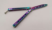 Макет ножа Бабочка металл на винтах (затупленный) 17 см Градиент 998552