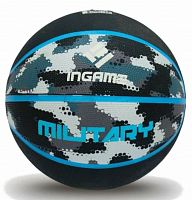 Мяч баскетбольный №7 Ingame Military серо-голубой 995689
