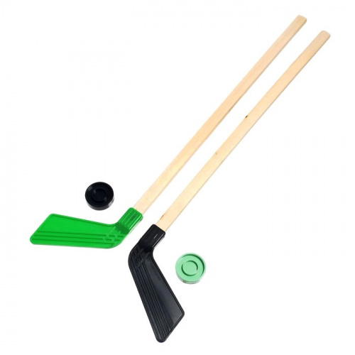 Клюшка 2 шт + 2 шайбы 80 см набор "Хоккей" КХ-2-55 2749885 фото 6 Клюшка 2 шт + 2 шайбы 80 см набор "Хоккей" КХ-2-55 2749885 фото 6