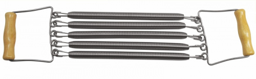 Эспандер 5 метал пружин с дерев ручками пружины 38 см (общая длина 60 см) 17159