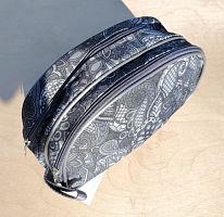 Косметичка серая 7519д-4 27х17х11 см ЗФТС