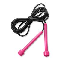 Скакалка 2,85 м ПВХ шнур, розовый-черный SM-405 03416