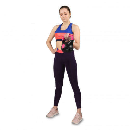 Гиря 02 кг IN125 пластик черно-красная 27647 фото 8