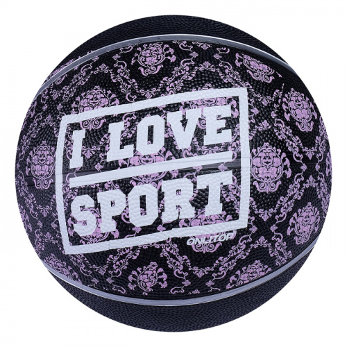Мяч баскетбольный №6 PVC ONLITOP "I LOVE SPORT" бутил камера 3998951