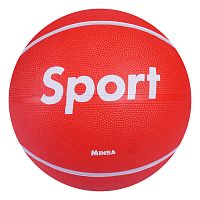 Мяч баскетбольный №7 PVC MINSA "Sport" красный бутил камера 3998955