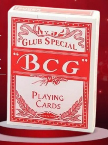Карты 54 шт BCG №92 картон красные 1,8 см х 9 см х 6,5 см 995702 Карты 54 шт BCG №92 картон красные 1,8 см х 9 см х 6,5 см 995702