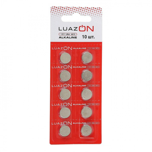 Батарейка LR44 1 шт AG13 Luazon 3005566 фото 6