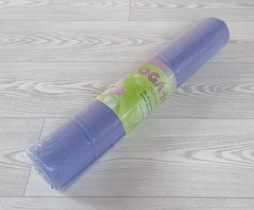 Коврик для йоги 0,4х61х173 см сиреневый 02589