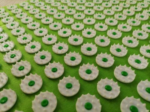 Аппликатор игольчатый (коврик) 500х750 мм зеленый 998318 фото 3