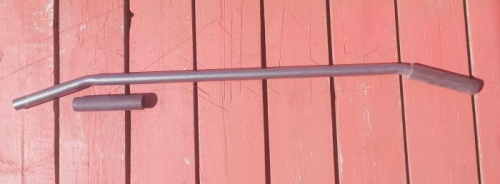 Перекладина для турника или тренажера d-27 мм загнутая серебро антик 996272 фото 3 Перекладина для турника или тренажера d-27 мм загнутая серебро антик 996272 фото 3