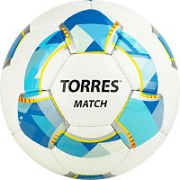 Мяч футбольный №5 Torres Match бело-голубой F320025 12420