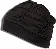 Шапочка для плавания для душа (с драпировкой) Lycra черный SM-092 22577