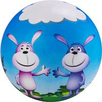 Мяч ПВХ 18 см Зайчата плотный MD-23-01 13846