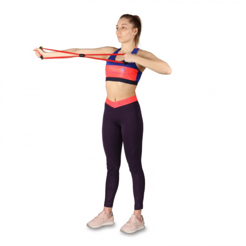 Эспандер восьмерка красный LATEX Medium 5-8 кг SM-063 20788 фото 10