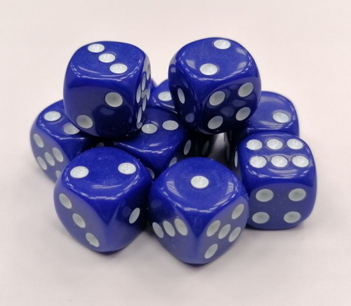 Зары (кубики игральные) 1,4х1,4 см синие 02662