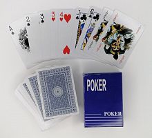 Карты 54 шт "Poker" синие 22182