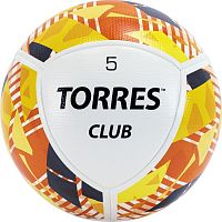Мяч футбольный №5 Torres Club бело-оранж-желтый F320035 12451