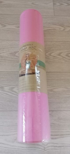 Коврик для йоги 0,6х61х183 см розово-фиолетовый TPE Yoga mat 00756-13 фото 2