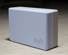 Кирпич для йоги серо-голубой 23х15х8 см EasyFit 02394