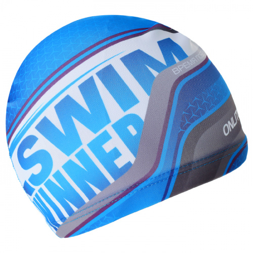 Шапочка для плавания lycra Onlitop "Swim" синяя 3242945 фото 3