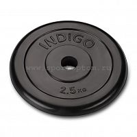 Диск 2,5 кг, 26 мм черный, обрез IN122 Indigo