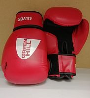 Перчатки боксерские 12 унц Green Hill Silver красный BGS-2039 26487