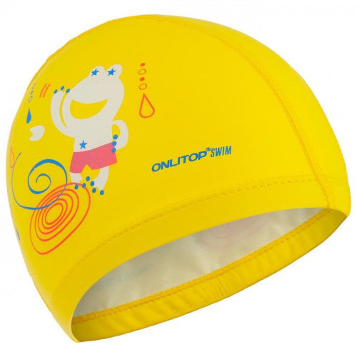 Шапочка для плавания детская PU Coated желтый 3791414