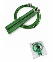 Скакалка 3 м метал. трос зеленый EasyFit 04040