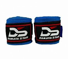 Бинты боксерские 3 м х/б + эластан синий Danata Star 995682