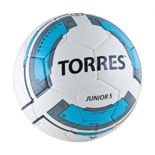 Мяч футбольный №5 Torres Junior-5 бело-голубой F320225 12422 фото 2