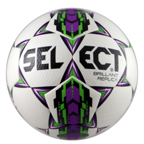 Мяч футбольный №5 Select Brillant Replica бело-фол-зел 811608-003/01589