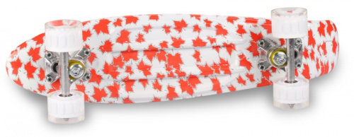 Скейтборд 22х6" Пениборд красно-белый 2206 998887 01601 фото 3