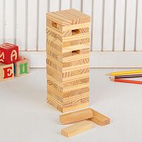 Игра Башня падающая аналог Дженга (Jenga) 23,5х7,5х7,5 см 4326100