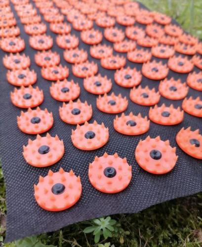 Аппликатор игольчатый (коврик) 260х560 мм черно-оранжевый 995894 фото 2