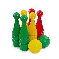 Игра Боулинг 6 кегель+2 шара, высота 23 см У472 93547