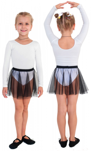 Юбка гимнастическая 32-34 черный сетка SM-081 14769 Юбка гимнастическая 32-34 черный сетка SM-081 14769