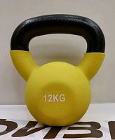 Гиря 12 кг желтая обрезиненная 06148
