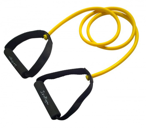 Эспандер для пресса (1 силик жгут, 1,3м) SM-067 желтый 2-6 кг Latex Indigo Light 20554