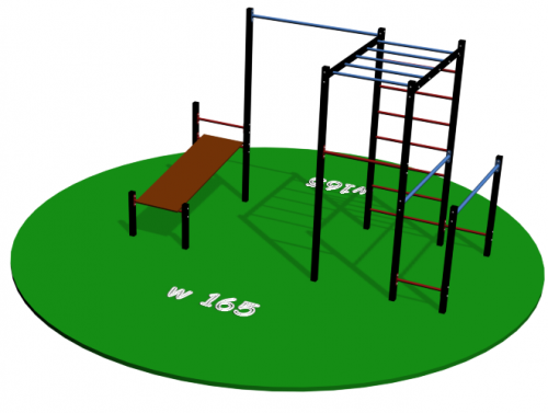 Workout площадка W165 3,6х1,5 м фото 4