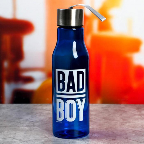 Бутылка для воды 650 мл "Bad boy" синяя 5232163 фото 2