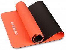 Коврик для йоги 0,5х61х173 см корал-черный IN106 00551