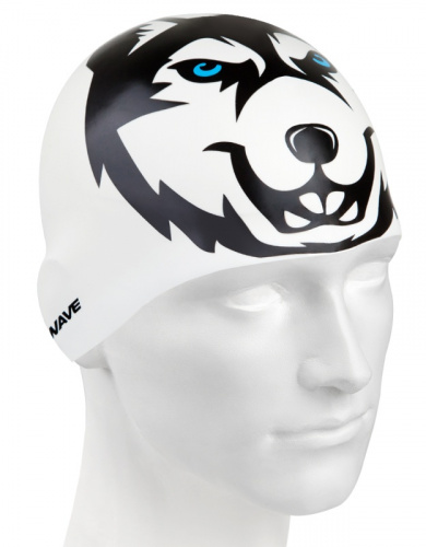 Шапочка для плавания Husky белый 02W силикон