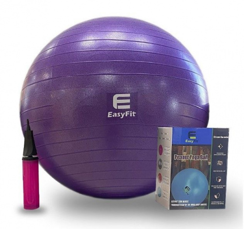 Мяч фитнес 75 см фиолетовый EasyFit 03451