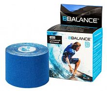 Тейп BBalance темно-синий 5 м х 5 см с усиленной фикс, хлопок, для тела BB Tape Max 998709