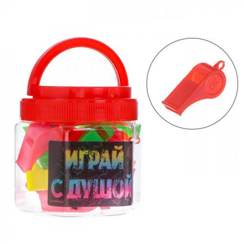 Свисток пластик "Играй с душой" 5698057
