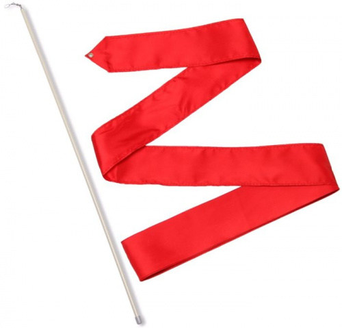 Лента с палочкой для гимнастики 4 м красный 22524 Лента с палочкой для гимнастики 4 м красный 22524