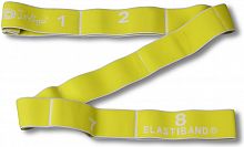 Эспандер (лента) с захватами 90х4 см желтый (8 захватов) 97669 Light 22289