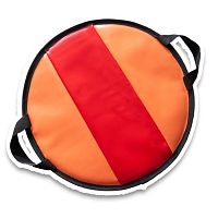 Санки-ледянки Сидушка мягкая 40 см оранжевая микс Snowfox 998449